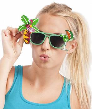 Okulary Hawajskie Zielone